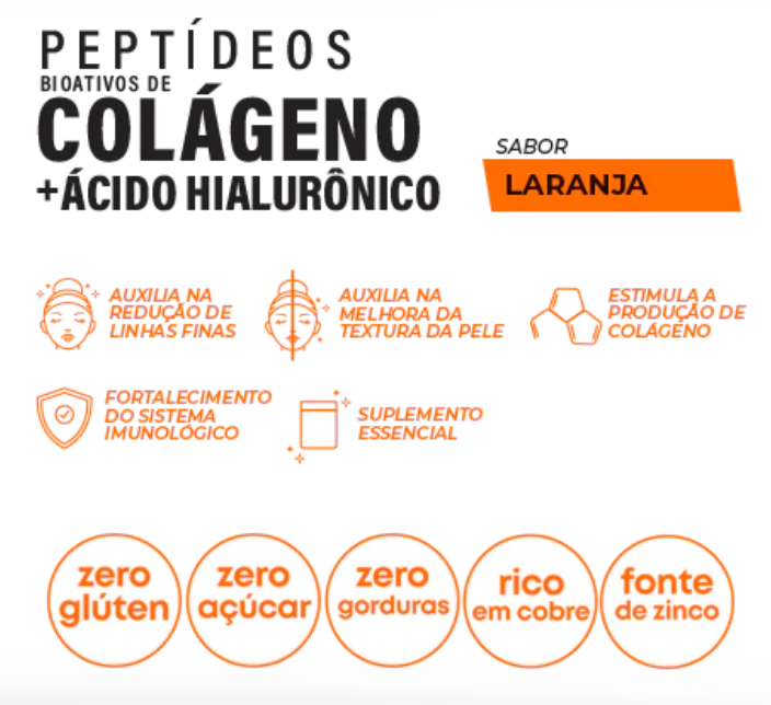 Colagénio Sabor Laranja - 240g – Wepink