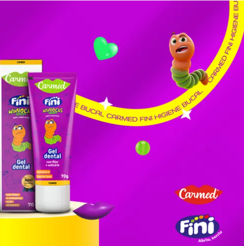 Gel Dental Carmed Fini Minhocas 70g
