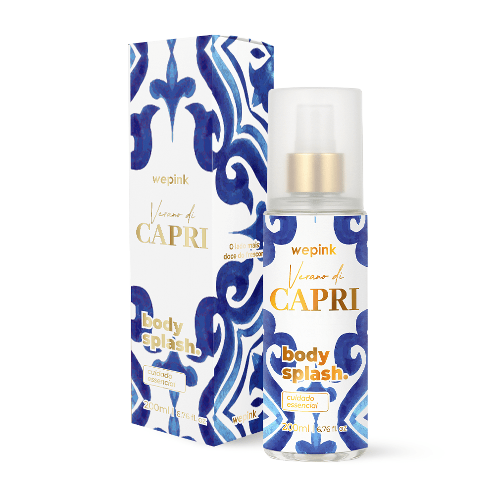 Body Splash Verano Di Capri Desodorante Colônia 200ml - Wepink
