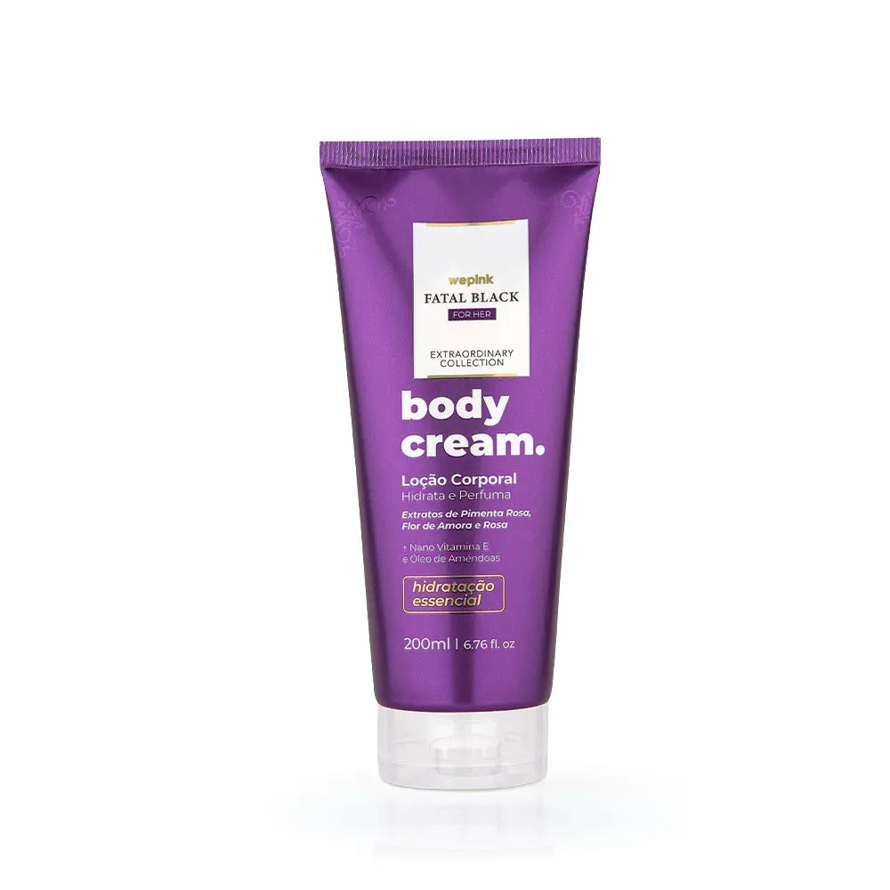 Body Cream Fatal Black For Her Desodorante Hidratante 200ml - Wepink