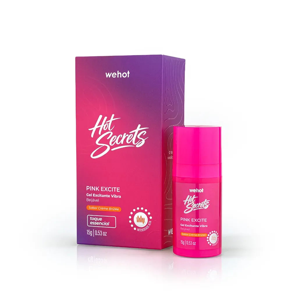 Gel Excitante Vibra – Sabor Crème Brûlée | Wehot Hot Secrets, 15g