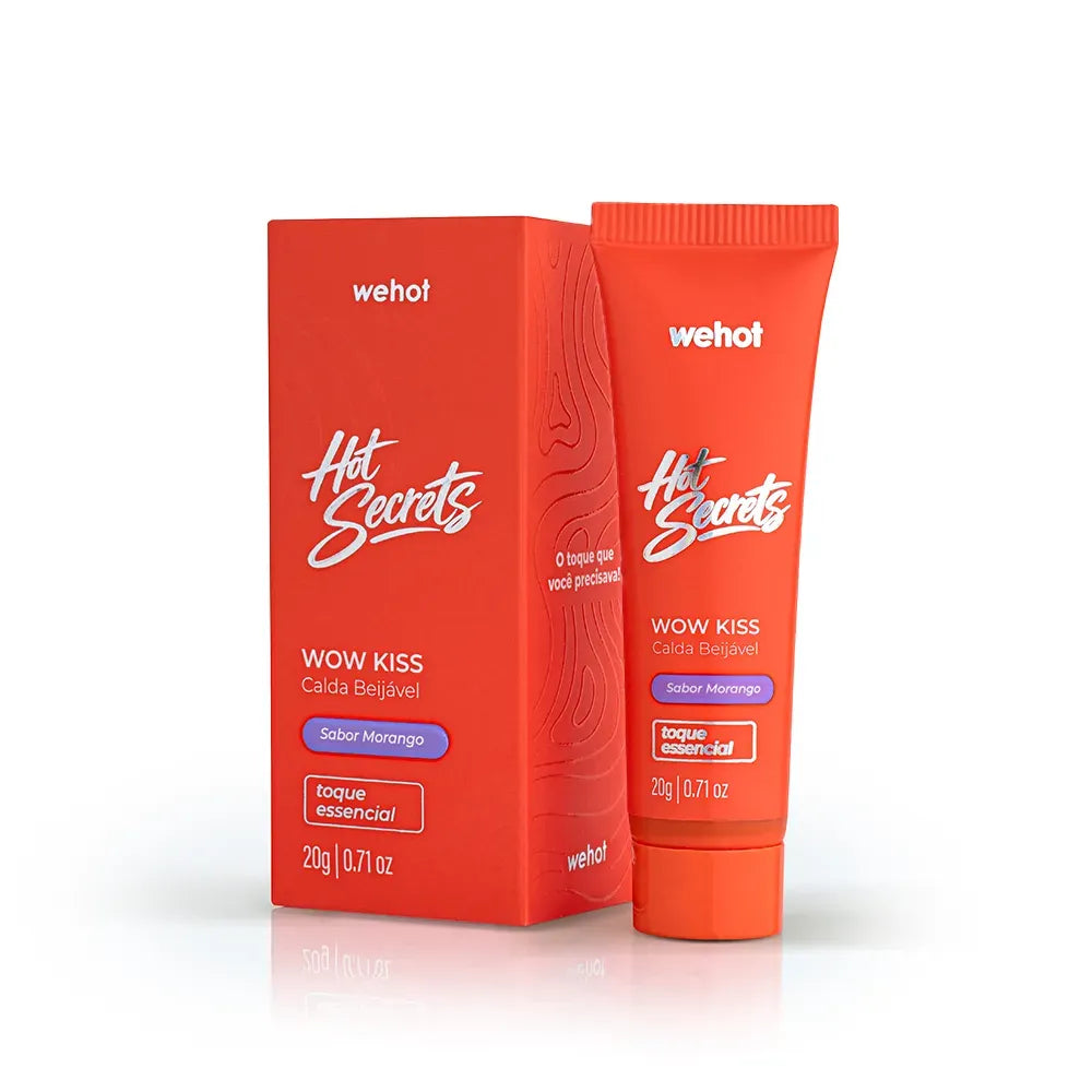 Calda Beijável Morango 20g - Wepink Wehot