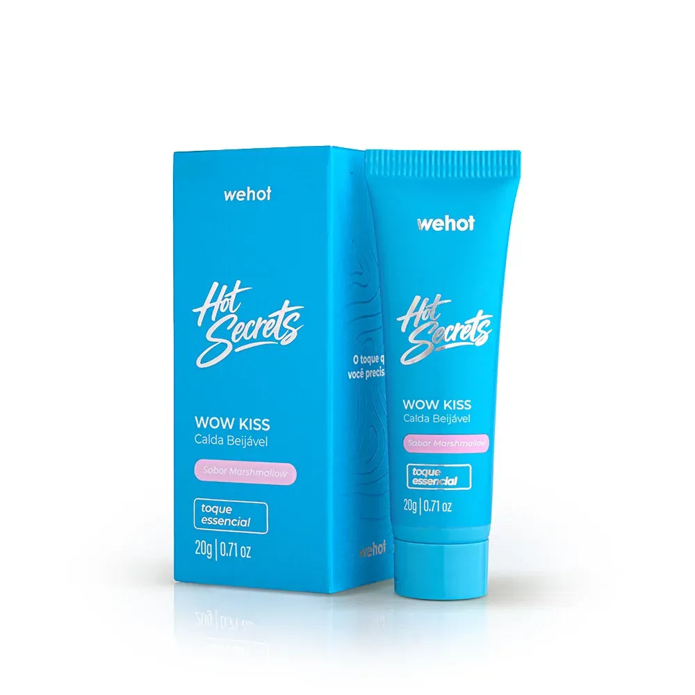 Calda Beijável Wow Kiss – Sabor Marshmallow | Wehot Hot Secrets, 20g