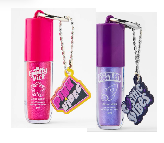 Kit Gloss Labial Emilly Vick – Pink Vibes +Katlen – Cosmic Vibes