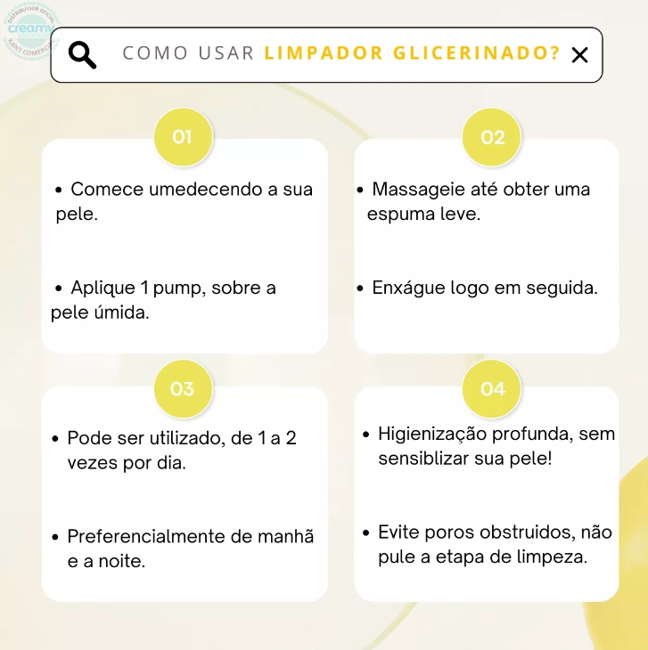 Creamy Limpador Glicerinado Antioleosidade  Skincare 200ml