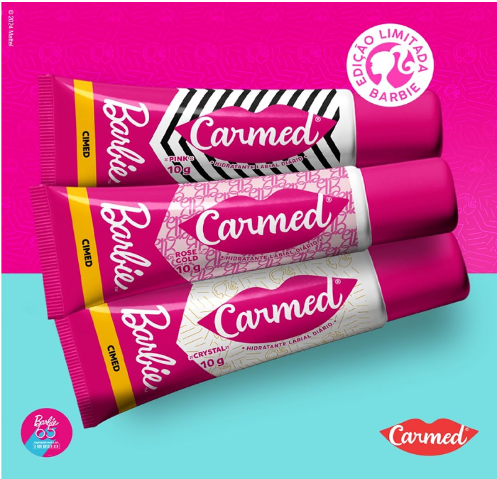 Hidratante Labial Carmed Barbie Rose Gold