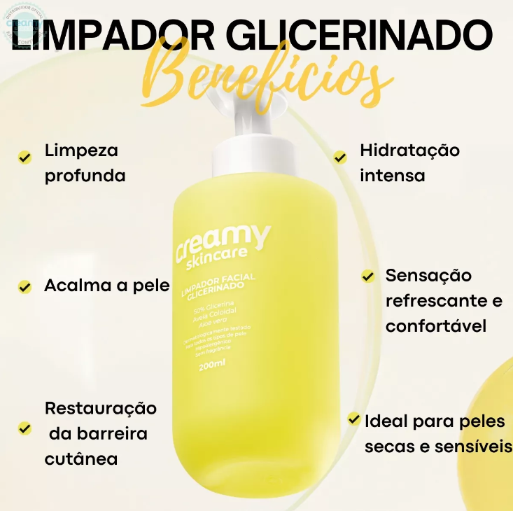 Creamy Limpador Glicerinado Antioleosidade  Skincare 200ml