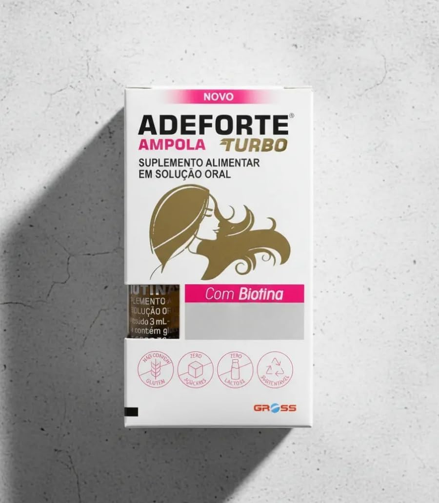 Adeforte Turbo Biotina Liquida Para Cabelos Fortes