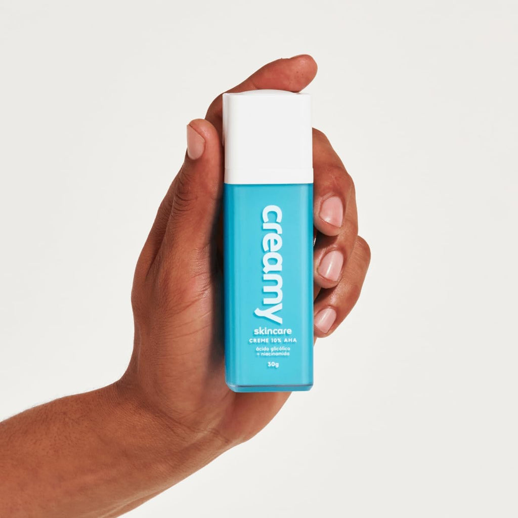 Creamy Ácido Glicólico AHA 10% Anti-idade Renovador Facial