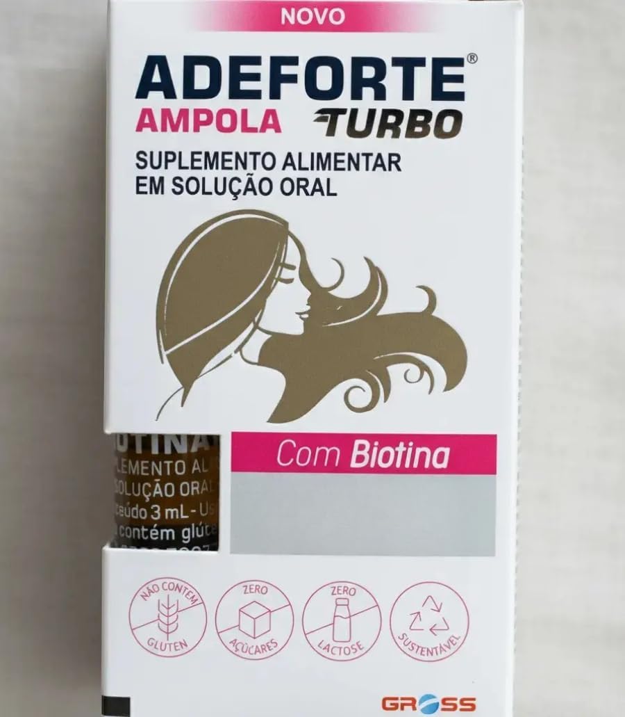 Adeforte Turbo Biotina Liquida Para Cabelos Fortes