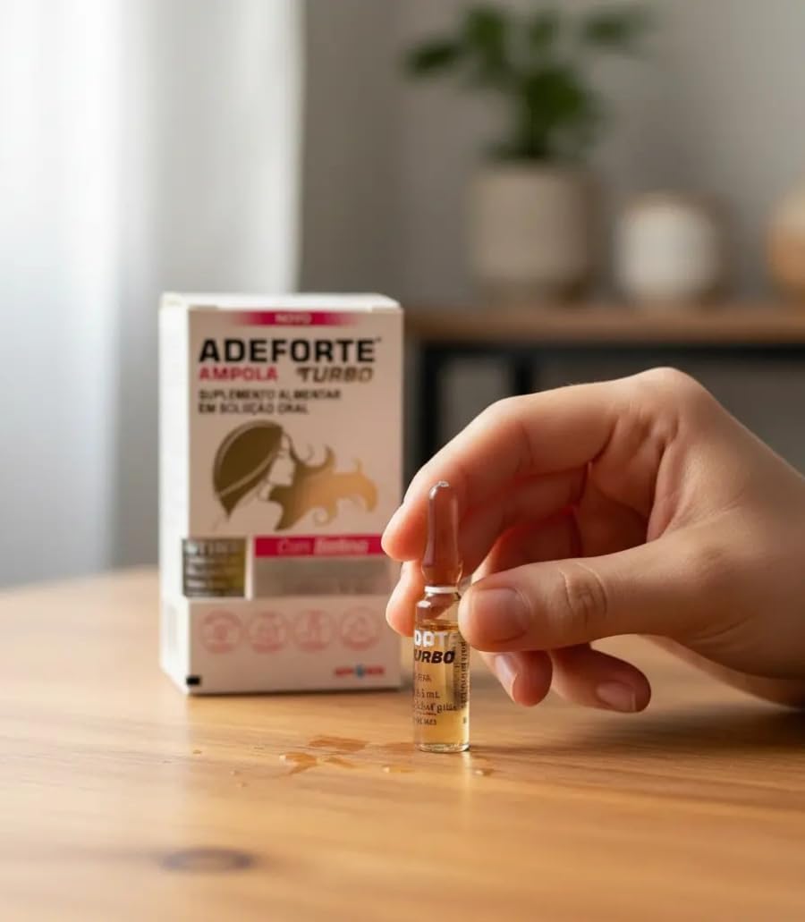 Adeforte Turbo Biotina Liquida Para Cabelos Fortes