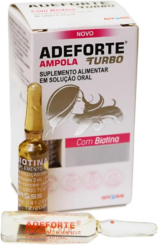 Adeforte Turbo Biotina Liquida Para Cabelos Fortes