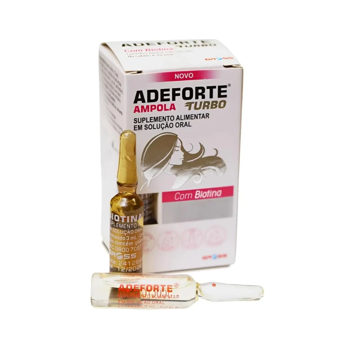 Adeforte Turbo Biotina Liquida Para Cabelos Fortes