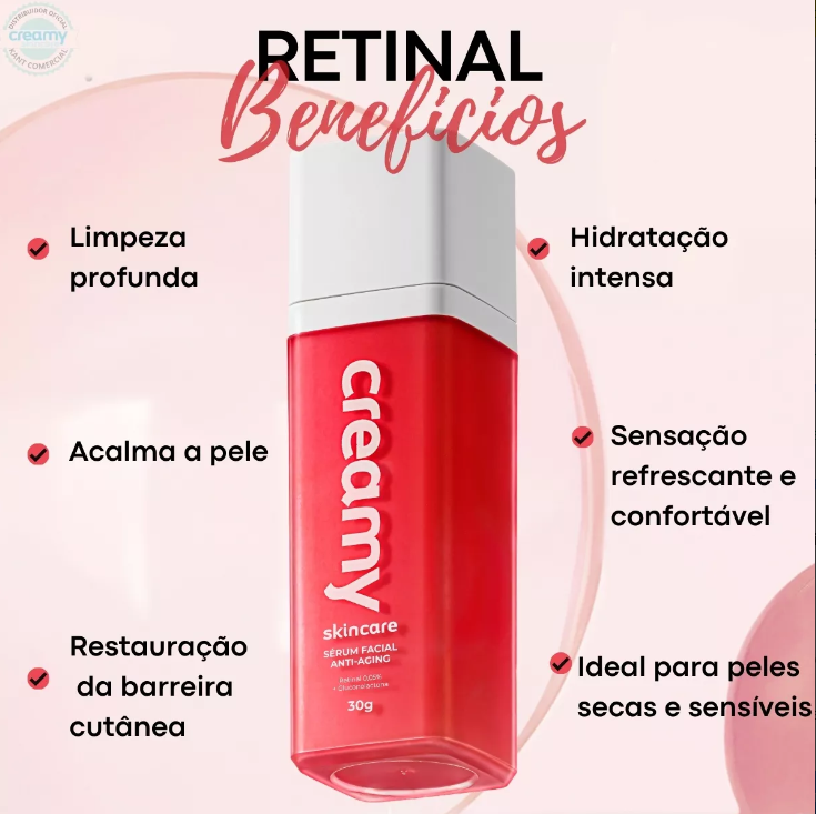 Creamy Sérum Facial Retinal  Noturno Anti Aging 30g