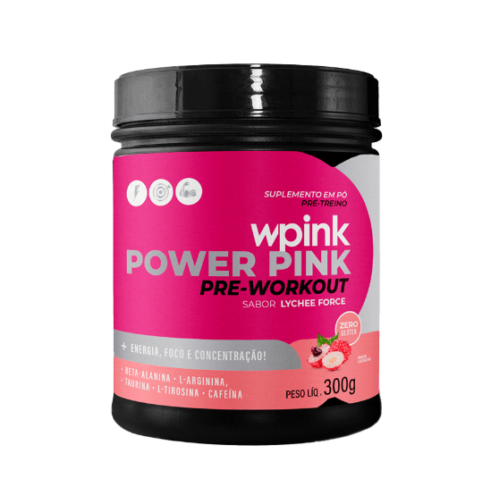 Super Power Pink de Lichia - Pré-Treino – 300g - Wepink