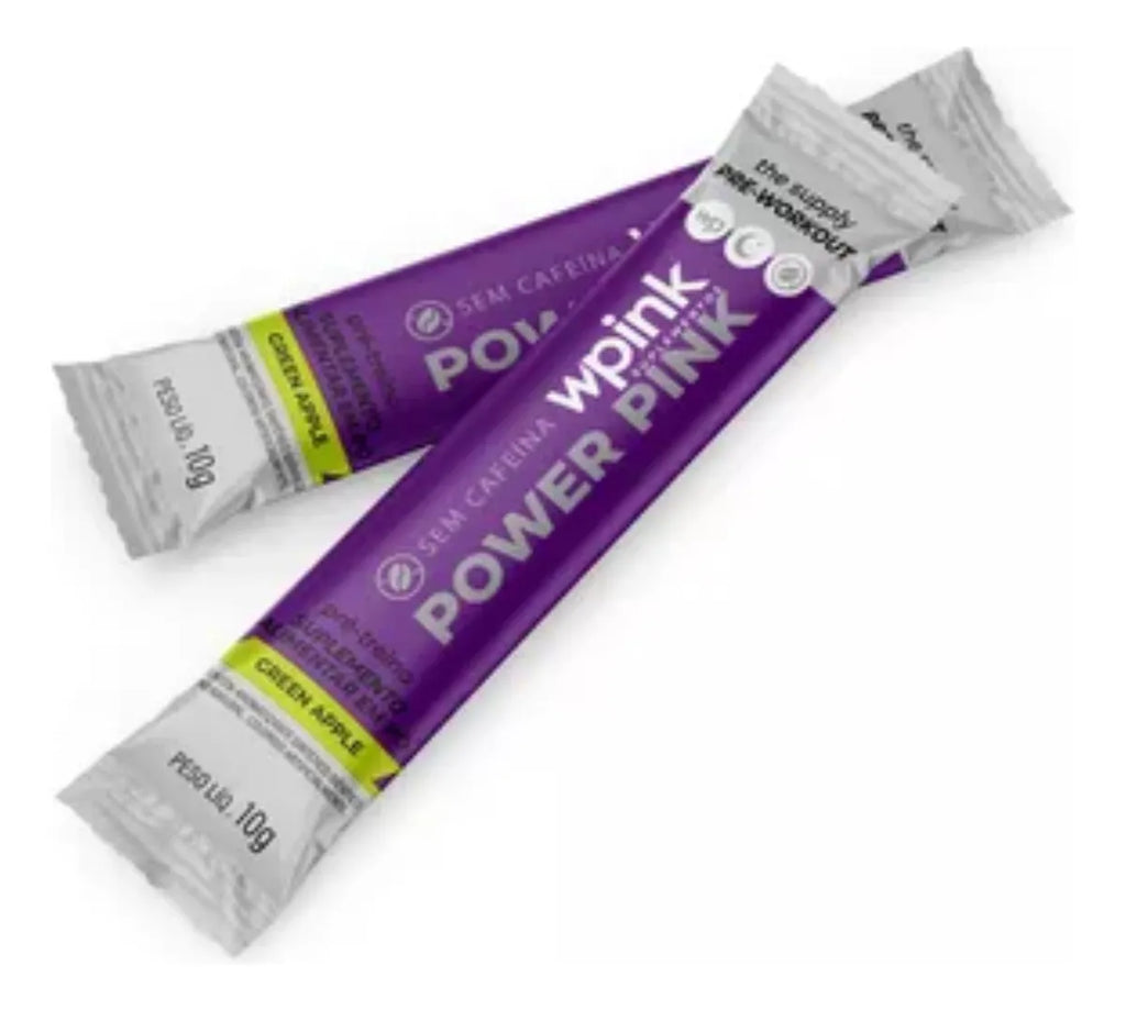 Power Pink Sem Cafeína – Maçã Verde | Pré-Treino 300g – Wepink