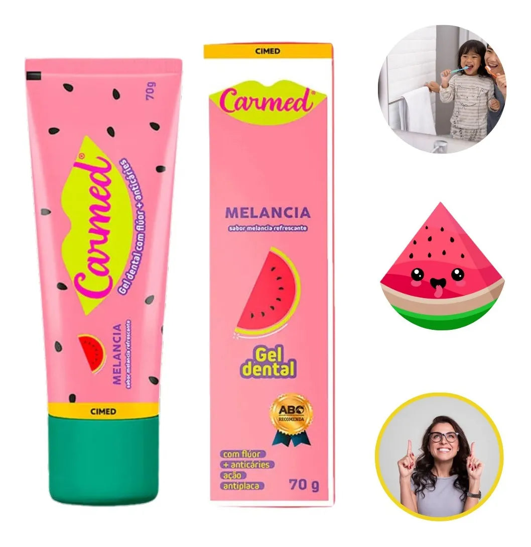 Gel Dental com Flúor Carmed Sabor Melancia 70 g
