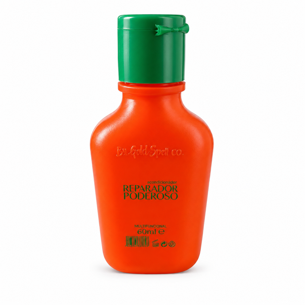 Kit Poderoso Laranja – Máscara + Reparador + Sérum + Pré-Poo | Gold Spell