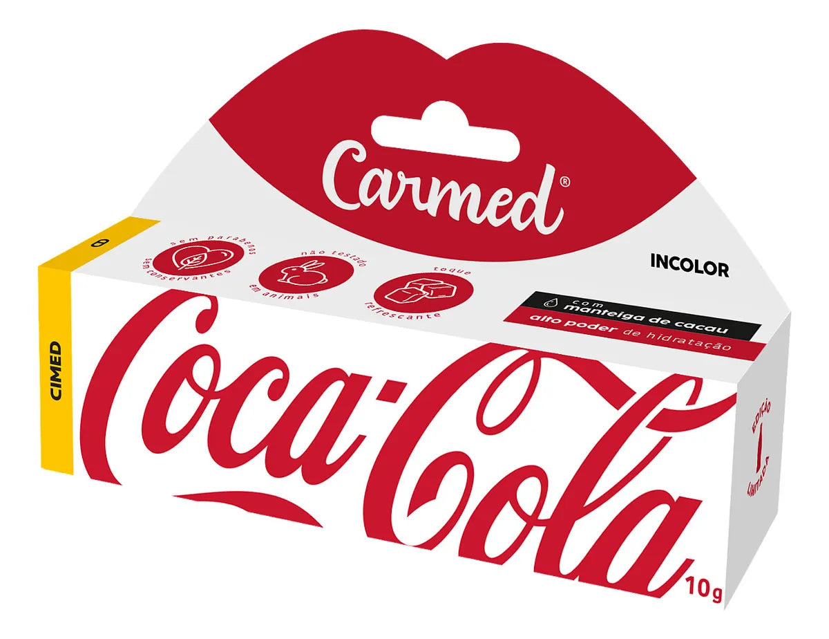 Hidratante Labial Carmed Coca-cola Incolor 10g
