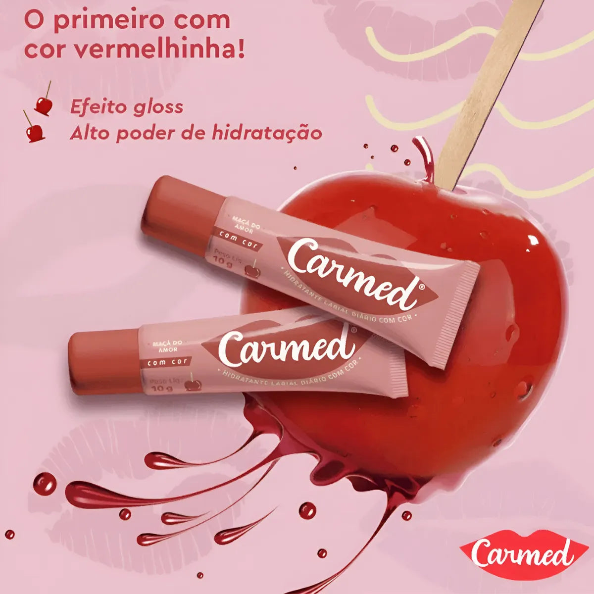 Carmed Maçã do Amor Hidratante Labial 10g