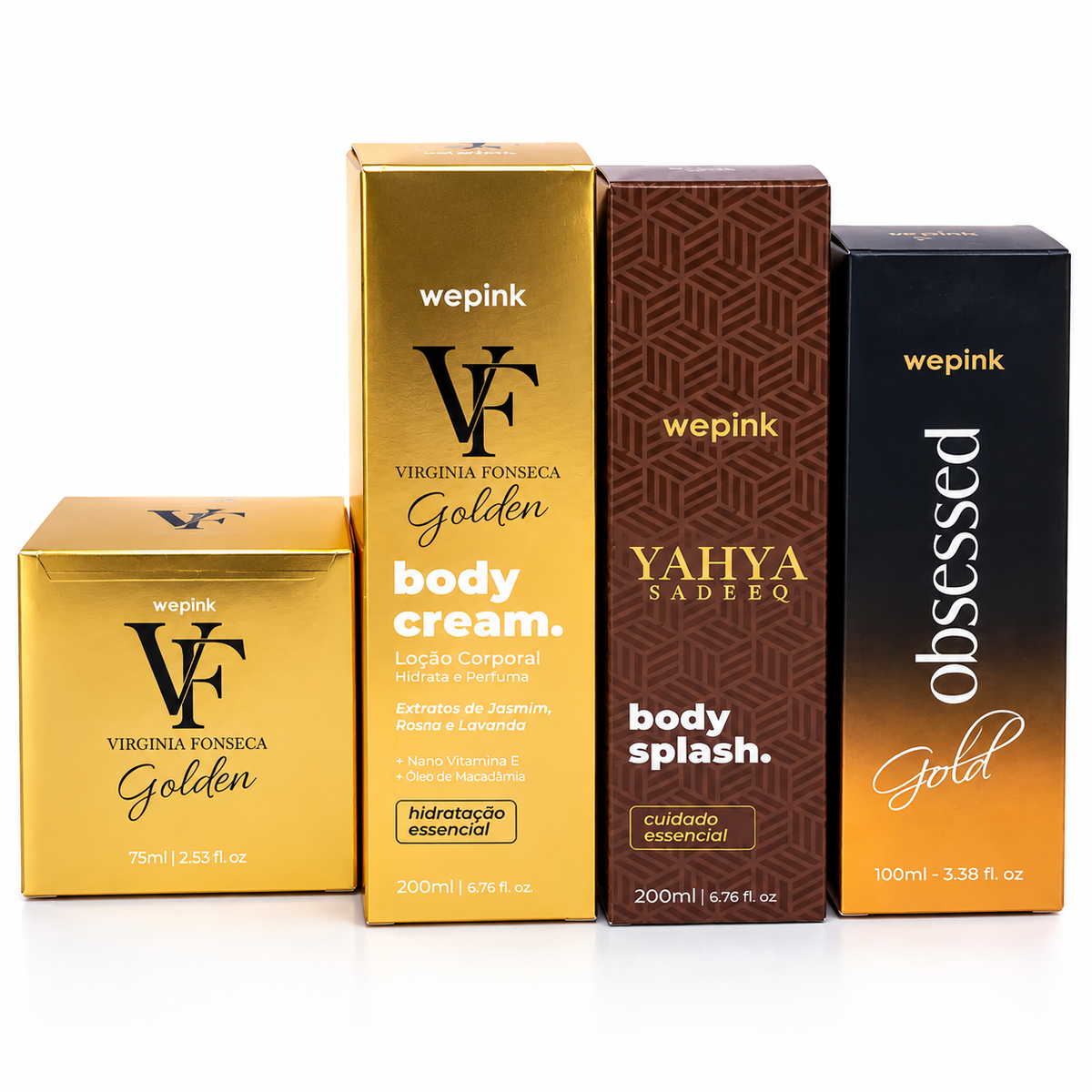 Kit Wepink VF Golden + Obsessed Gold + Yahya Sadeeq + Body Cream