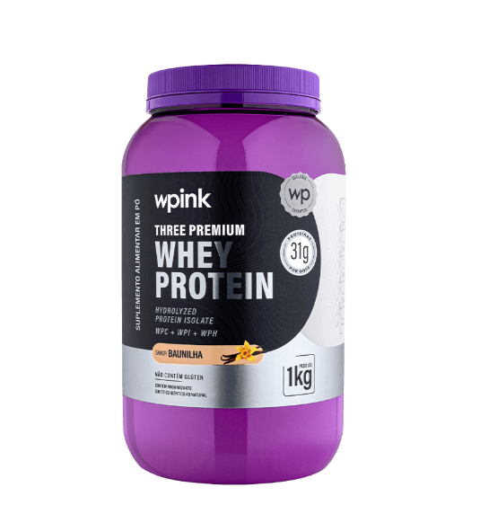 Three Premium Whey Protein Baunilha 1kg - WP