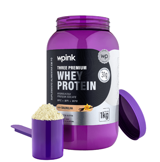 Three Premium Whey Protein Baunilha 1kg - WP