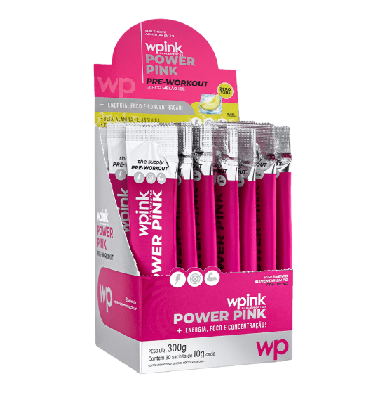 Power Pink Melão Ice Pré-Treino Saches 300g - WP