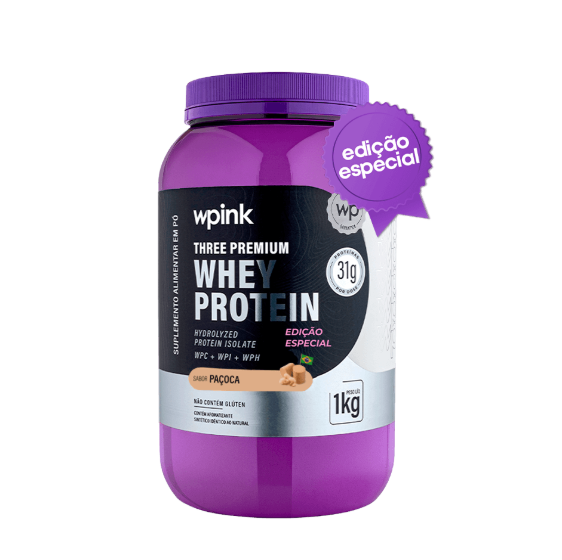 Three Premium Whey Protein 3W Paçoca WP 1kg
