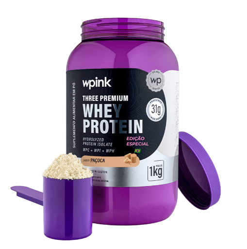 Three Premium Whey Protein 3W Paçoca WP 1kg