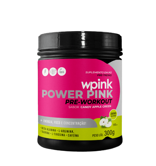 Super Power Pink Pré-Treino Maçã Verde 300g