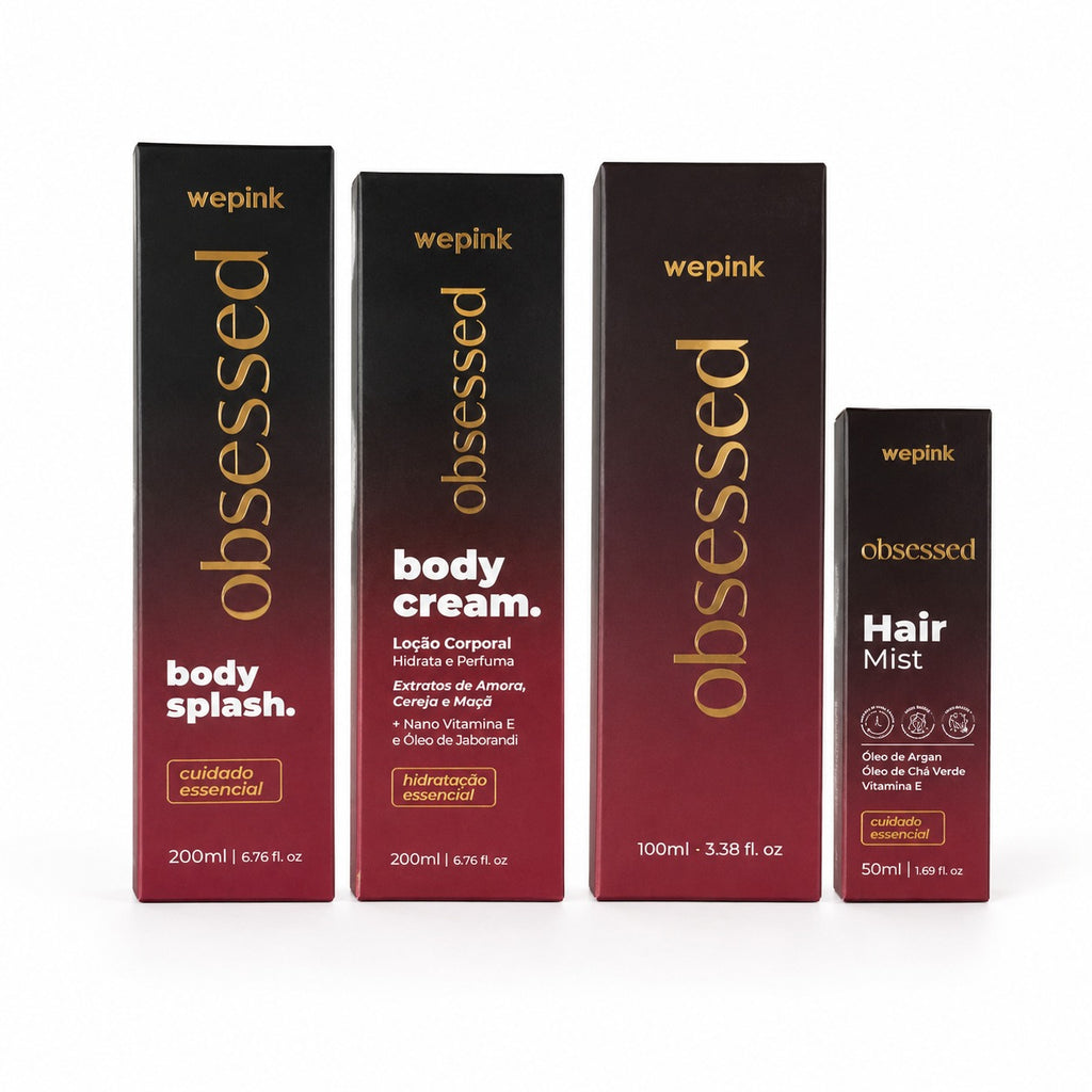Kit Obsessed - Perfume, Body Splash, Body Cream e Hair Mist Capilar - Wepink