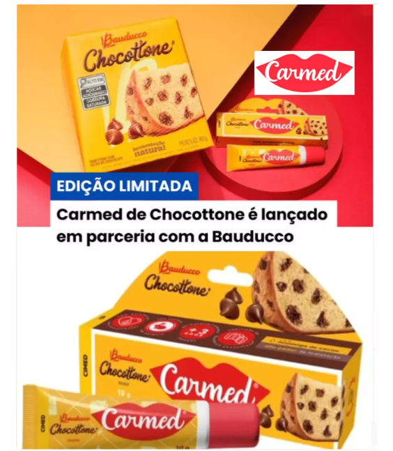 Hidratante Labial Carmed Chocottone Bauducco