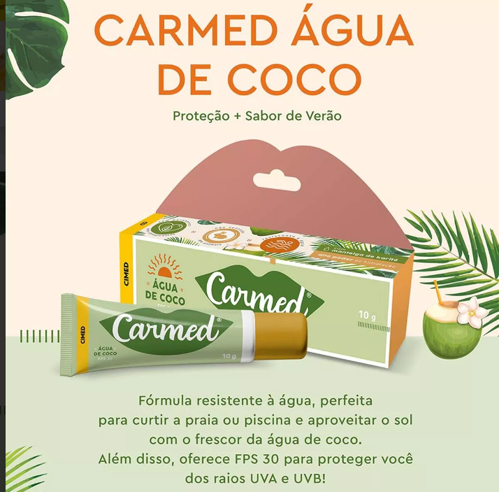 Carmed Água de Coco Fps 30
