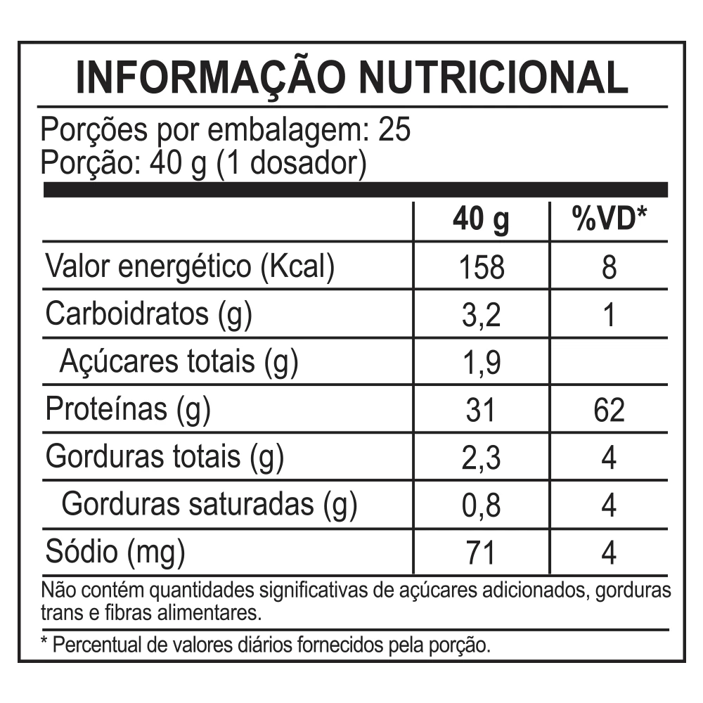 Three Premium Whey Protein Sem Sabor 1kg -