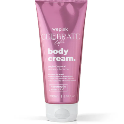Body Cream Celebrate Life Hidratante 200ml - Wepink