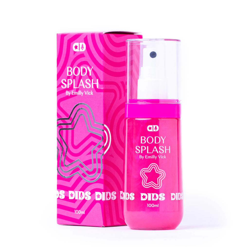 Kit Princesas – Pink & Cosmic Vibe | 2 Gloss + 2 Body Splash