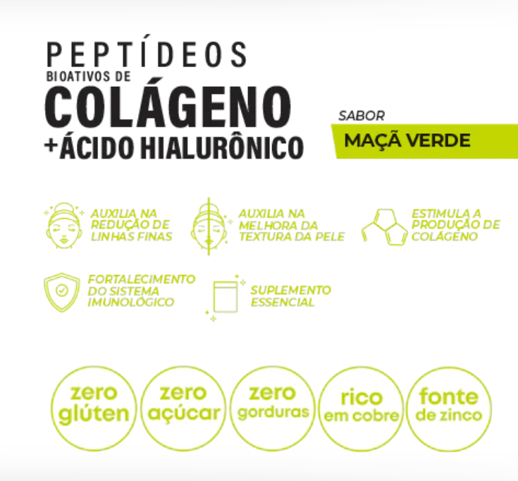Colagénio Sabor Maçã Verde - Wepink