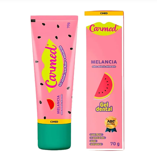 Gel Dental com Flúor Carmed Sabor Melancia 70 g